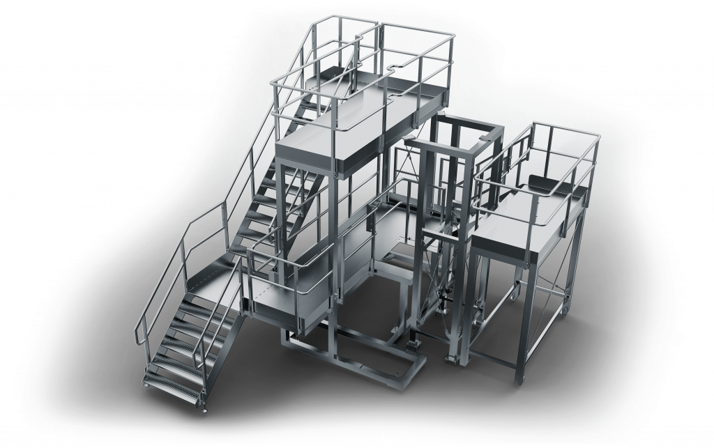 mechanical (steel platform 3d model 2)